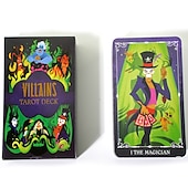 abordables juegos y accesorios-1 tarjeta de oráculo de bruja lunar (escanee el código qr en la caja para descargar la guía)