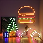 billiga LED-neonlampor-oktoberfest heja ölflaska neon bar skylt usb på/av-brytare hamburgare led neonljus för pubfest restaurang klubb butik väggdekor