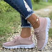 Women's Black Knit Sneakers with White Sole for Running and Casual Wear 27