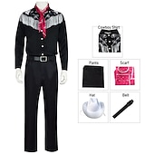 cheap Couple &amp; Group Costumes-Couples Cowboy Doll Halloween Group Couples Costumes Men's Women's Movie Cosplay Cosplay Costume Party Black Costume Halloween Carnival Masquerade