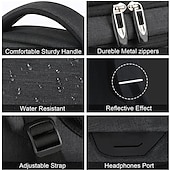 cheap Laptop Bags,Cases &amp; Sleeves-Classic Men&#039;s and Women&#039;s Anti-theft Waterproof Laptop Backpack with USB Charging Port Travel Business Durable Computer Bag School Backpack Suitable for Gift 18 Inch Laptop, Back to School Gift
