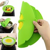 ieftine Ustensile Bucătărie &amp; Gadget-uri-1buc, capac dop de scurgere (27,94 cm), capace de fierbere peste silicon, capac de stropire pentru cuptorul cu microunde, capac de oală din silicon, obiecte de bucătărie, articole de bucătărie,