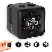 cheap IP Cameras-1pc SQ11 1080P Portable Wearable Night Vision Small HD Nanny Camera Mini Indoor Covert Security Cube Camera Conference Video Recorder