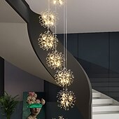 abordables Lustres uniques-lustres en cristal de luxe cluster designsputnik lustre plafonnier or suspension pour salle à manger, cuisine, salon, restaurant (or, 18/36-lumière) 110-240v