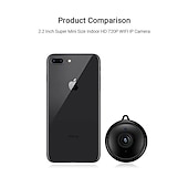 cheap Indoor IP Network Cameras-Mini Wireless Camera, HD Indoor Surveillance Monitor, Motion Detection, Night Vision, Wi-Fi Smart Camcorder, Video Recording &amp; Remote Monitoring for Home Security