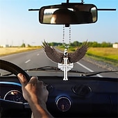 economico Ornamenti e pendenti per auto-1pc auto acrilico marrone aquila volante decorazione appesa per accessori per specchietti retrovisori ciondolo interno