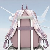 levne Bookbags-školní batoh bookbag kreslená mřížka pro studenty chlapce dívky multifunkční voděodolná velkokapacitní oxfordská tkanina školní taška batoh brašna 21,19 palce, dárek do školy