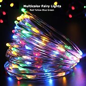 economico Striscie luci USB-elegante festa di nozze ricevimento 100led scintillante stella filo di rame luci fata stringa – 33 piedi alimentato tramite usb con telecomando, 8 modalità per la decorazione del giardino di casa