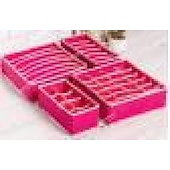 economico Organizzatori di Cassetti per Vestiti-Divisore organizer per cassetti biancheria intima calzini 4 pezzi, organizzatore cassetto cassettiera lavabile ulg organizer per armadio pieghevole in tessuto oxford e scatole portaoggetti per calze,