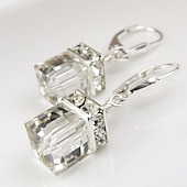 abordables Boucles d&#039;oreilles-Femme Boucles d&#039;Oreille Classique Précieux Mode simple Des boucles d&#039;oreilles Bijoux Blanche / Rouge / Bleu Pour Mariage Soirée 1 paire