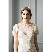 billige Hodebånd-pannebånd Hodeplagg Legering Bryllup Bursdag Årgang Elegant Med Ren Farge Hodeplagg Hodeplagg
