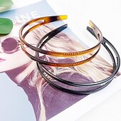 abordables Accesorios para el peinado del cabello-1 diadema de plástico para mujer, antideslizante, de doble fila, con peine de dientes, diadema antideslizante para el pelo, bandas para el pelo con dientes finos, accesorio para el pelo simple y
