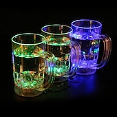economico Luci decorative-oktoberfest boccale di birra led flash magia cambia colore drago tazza acqua attivato light-up birra caffè regalo di capodanno chritstmas