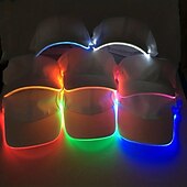 voordelige Noviteiten-led lichtgevende hoed lichtgevende baseballpet outdoor zonneklep zonnebrandcrème pet lichtgevende pet