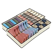 economico Organizzatori di Cassetti per Vestiti-Divisore organizer per cassetti biancheria intima calzini 4 pezzi, organizzatore cassetto cassettiera lavabile ulg organizer per armadio pieghevole in tessuto oxford e scatole portaoggetti per calze,