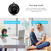 cheap Indoor IP Network Cameras-Mini Wireless Camera, HD Indoor Surveillance Monitor, Motion Detection, Night Vision, Wi-Fi Smart Camcorder, Video Recording &amp; Remote Monitoring for Home Security
