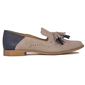 abordables Chaussures sans lacet et mocassins femme-Femme Ballerines Oxfords Slip-Ons Grandes Tailles Mules mocassins Bureau du quotidien Couleur unie Découper Eté Broderie Talon Bas Bout fermé Elégant Entreprise Confort Marche Polyuréthane Mocassins