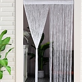 billige Macrame &amp; String gardiner-strenggardin døråpning gardindusker perlegardin, boho macrame skyvedørsgardin bryllup billedvev dekorasjon, romdeler for pergola uteplass
