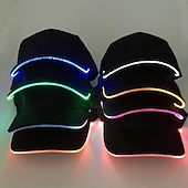 voordelige Noviteiten-led lichtgevende hoed lichtgevende baseballpet outdoor zonneklep zonnebrandcrème pet lichtgevende pet
