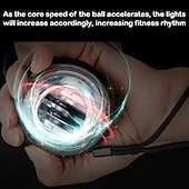 cheap Body Massager-LED Gyroscopic Powerball Autostart Range Gyro Power Self Start Wrist Ball Fitness Exercise Equipment Arm Hand Muscle Trainer