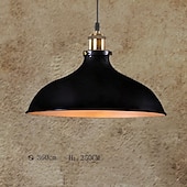 levne Ostrovní světla-LED závěsné světlo závěsné stropní průmyslové kartáčované vintage stínidlo barové osvětlení, osvětlení restaurace starožitný kartáčovaný rustikální kov