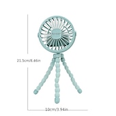 cheap Fans-Halter Neck Bladeless Fan – USB Rechargeable Portable Waist-Hanging Fan with 3-Speed Adjustment and Body Rotation