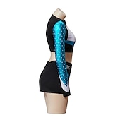 economico Costumi da donna-Euforia ragazza pon pon Costume Cosplay Uniforme scolastica Cosplay di film for Per donna Adolescente Adulti Carnevale Capodanno Addio al Nubilato