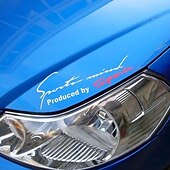 levne Nálepky na auto-oblíbené 2ks černé červené závodní auto reflexní trd auto vinylové grafické nálepky