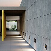 economico applique da esterno-luci per gradini luci per scale a led per interni bianco caldo/bianco 3000k/6000k luci impermeabili ip65 per gradini, nero 110-240 v