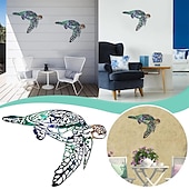 preiswerte Wanddekoration aus Metall-1 Stück Metall-Fisch-Wanddekoration, Wandkunst tropische Fischskulptur, Segelfisch-Metall-Schmiedeeisen-Silhouette, Kunsthandwerk, Innenwand, Heimdekoration