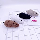 abordables Jouets pour chiens-peluche à remonter simulée petite souris souris à enroulement peut sauter et remuer sa queue jouet chien chat Vente en gros