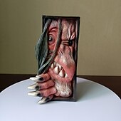 Недорогие Хэллоуинские висячие и настольные украшения-Хэллоуин книжная полка маска ужасов монстр украшение из смолы статуя монстра украшения