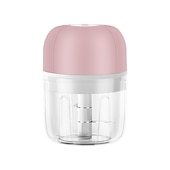 cheap Kitchen Appliances-250mL USB Charging Mini Electric Garlic Chopper Ginger Masher Machine Chili Vegetable Crusher Kitchen Tools