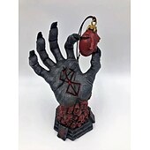 お買い得  ハロウィンの吊るし飾りとテーブルトップ装飾-ハロウィーンベルセルク神の手、恐怖フィギュア像、アニメ手作り樹脂オーナメント、ハロウィーンスケルトンフィギュア、ファンコレクションホームデコレーション用クラフトデスクおもちゃギフト