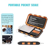 cheap Household Appliances-Digital Mini Scale 200g /0.01g Pocket Scale 50g Calibration Weight LCD Backlit Display Electronic Smart Scale