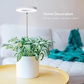 abordables Lampe de croissance LED-élèvent des lumières pour les plantes d&#039;intérieur led lumière de plante à spectre complet uv rouge bleu hauteur réglable élèvent la lumière avec 3 luminosité dimmable avec minuterie pour petites
