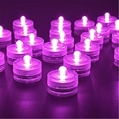 levne Podvodní světla-12ks vodotěsná ponorná mini led světla čajová svíčková podvodní led lampa na svíčku pro akvarijní dekorace do vázy na svatební párty