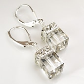 abordables Boucles d&#039;oreilles-Femme Boucles d&#039;Oreille Classique Précieux Mode simple Des boucles d&#039;oreilles Bijoux Blanche / Rouge / Bleu Pour Mariage Soirée 1 paire