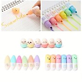 preiswerte Mal-, Zeichen- und Künstlerbedarf-6 Stück/Lot Kapseln Textmarker Vitamin Pille Highlight Marker Farbstifte Zeichnung Spot Liner Schreibwaren Büro Schulbedarf
