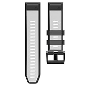 זול רצועות שעונים של Garmin-צפו בנד ל גרמין Fenix 7 7X 6 6X Pro Epix Pro 47mm 51mm Instinct 2X Approach S70 47mm S62 S60 Forerunner 955 945 Epix Marq Descent Quatix 22mm 26mm סיליקוןריצה תַחֲלִיף רצועה 22mm 26mm
