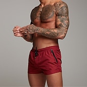 baratos shorts ativos masculinos-Homens calções atléticos Calções de treino Shorts de Corrida Shorts de Academia Bolsos Com Cordão com forro de malha Côr Sólida Respirável Secagem Rápida Curto Ginástica Roupa Diária Ginásio Esportes