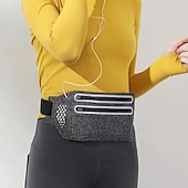 abordables sac de téléphone universel-poche de taille ultra-mince en cours d'exécution sport sac banane pack voyage ventre taille ceinture en plein air double fermeture éclair randonnée poche portefeuille ceinture sacs