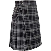 olcso Alsók-Punk és gótika Középkori Szoknya Kilts skót Férfi Kelta Alkalmi / Napi Felnőttek Szoknya