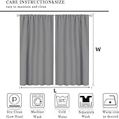billiga Gardiner och draperier-mörkläggningsgardin draperier bondgård gardin 2 paneler svart för vardagsrum sovrum dörr kök balkong fönster behandlingar värmeisolerad