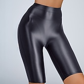 billiga poledancekläder-activewear poledance shorts ren färg splitsning kvinnors träning dagligen bär hög polyester