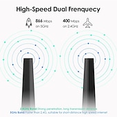 رخيصةأون أجهزة توجيه لاسلكية-محول wifi للكمبيوتر المحمول ، ac1300 usb3.0 ، بطاقة شبكة USB مزدوجة النطاق للكمبيوتر ، دونجل USB wifi عالي السرعة مع قاعدة مغناطيسية ، USB wifi إشارة الداعم