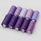 abordables coser y tejer y ganchillo-10 carretes kits de hilos de coser 400 yardas/carrete de hilo de poliéster acolchado 402 surtido de hilos para coser a máquina bordado a mano