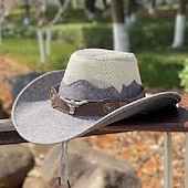 levne Divoký západ-18. století 19. století stát Texas Kovbojský klobouk Cowgirl Klobouk Kovbojka Kovbojské Západní kovboj Maškarní kostým Pánské Dámské Karneval Dovolená Večírek Klobouk Celý rok