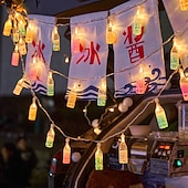 cheap Battery String Lights-Wine Bottle String Lights Oktoberfest Battery Operated10/20/40LED String Lights Summer Life String Lights Decor For Home Bedroom Yard Patio Wedding Birthday Party Summer Decor