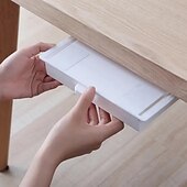 お買い得  ペンケース＆ホルダー-デスク収納ボックス 目に見えないロードビューロー ペーストタイプ 仕上げボックス 学生の寝室のデスクトップ 創造的な文房具ボックス